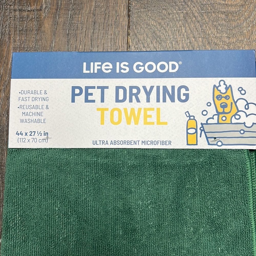 Life is Good - ‘Pet Towels’ Pet Drying Towels bundle. NWT Firm! - Picture 3 of 3